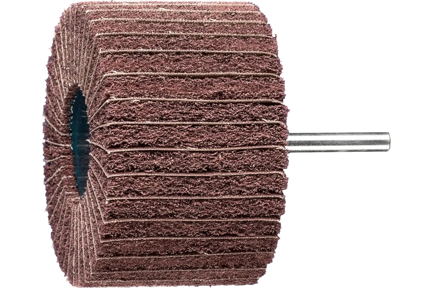 Picture of Pferd Polinox® Mounted Flap Wheel, 3" X 2, 180 Grit, Interleaved, 1/4" Shank, Aluminum Oxide